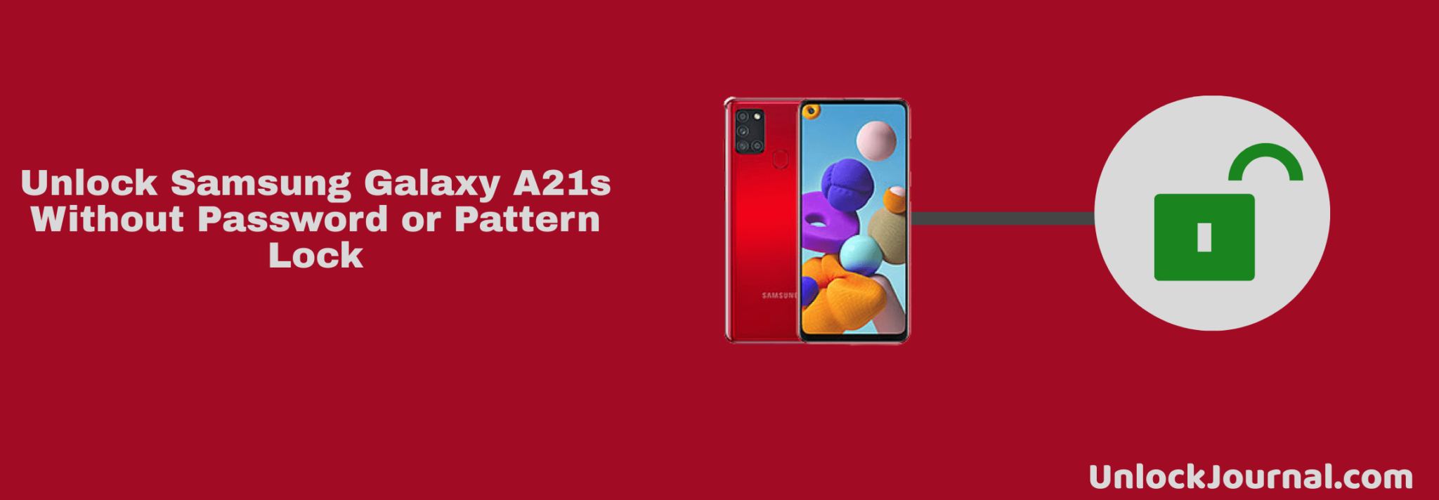 Unlock Samsung Galaxy A21s with Password or Pattern Lock