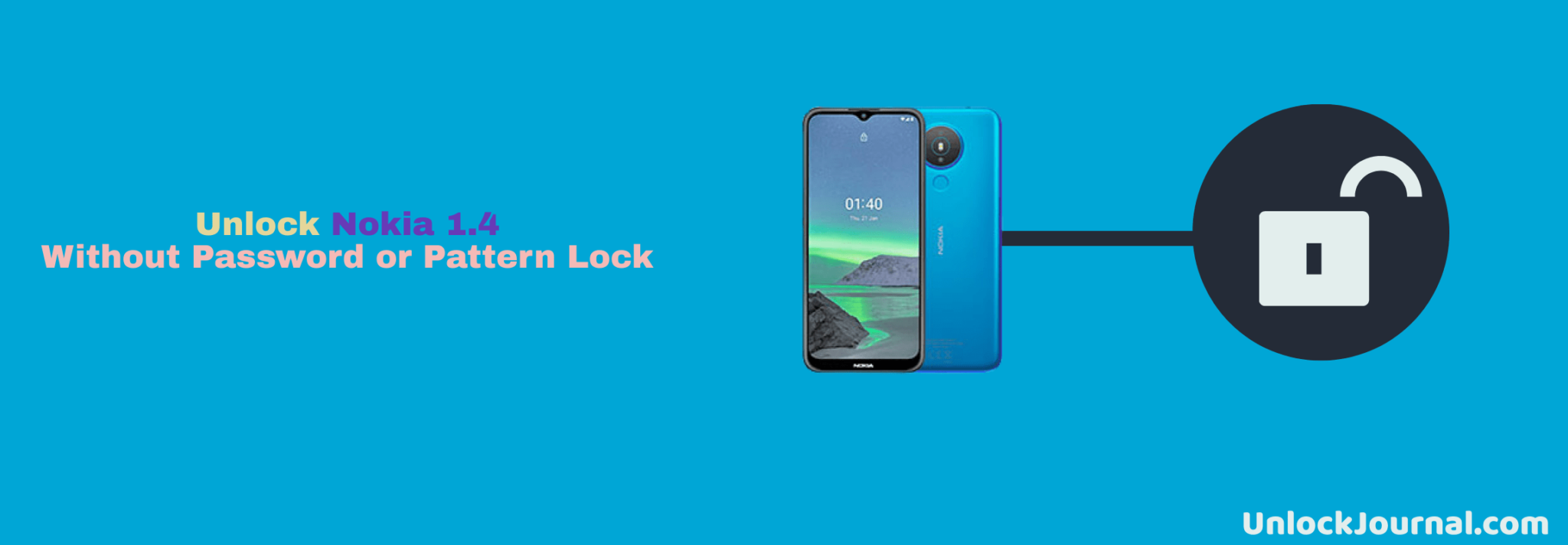 Unlock Nokia 1.4 with Password or Pattern Lock